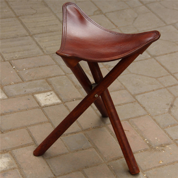 Portable Three Leg Wood Stool