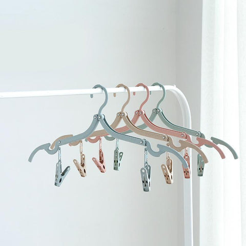 Folding Plastic Clothing Coat Hanger