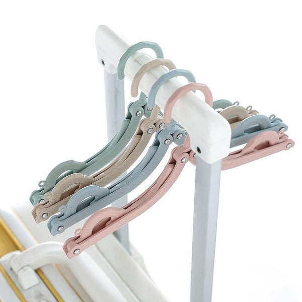 Folding Plastic Clothing Coat Hanger