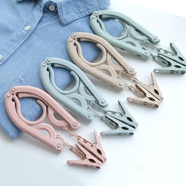 Folding Plastic Clothing Coat Hanger