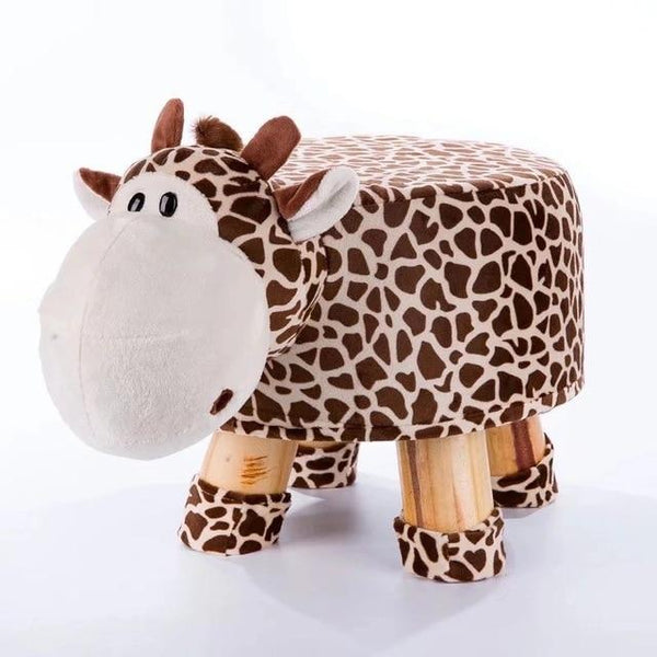 Solid Wood Animal Small Stool