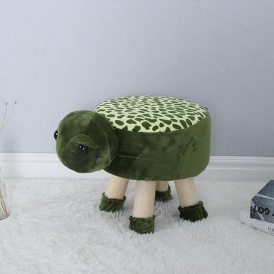 Solid Wood Animal Small Stool