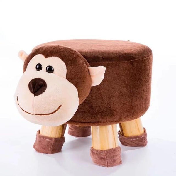 Solid Wood Animal Small Stool