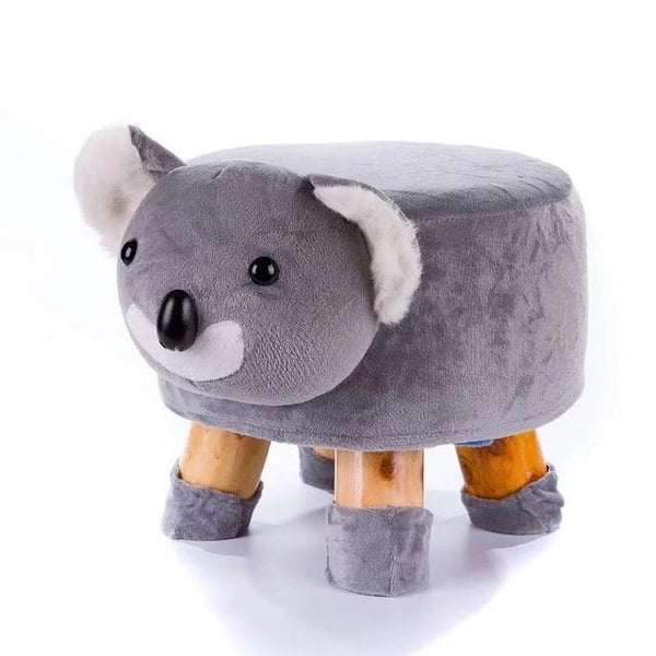 Solid Wood Animal Small Stool