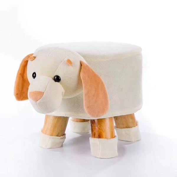 Solid Wood Animal Small Stool