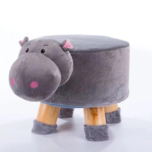 Solid Wood Animal Small Stool