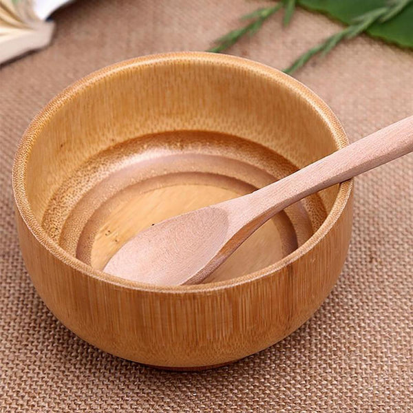 1pc Creative wooden Bamboo Bowl