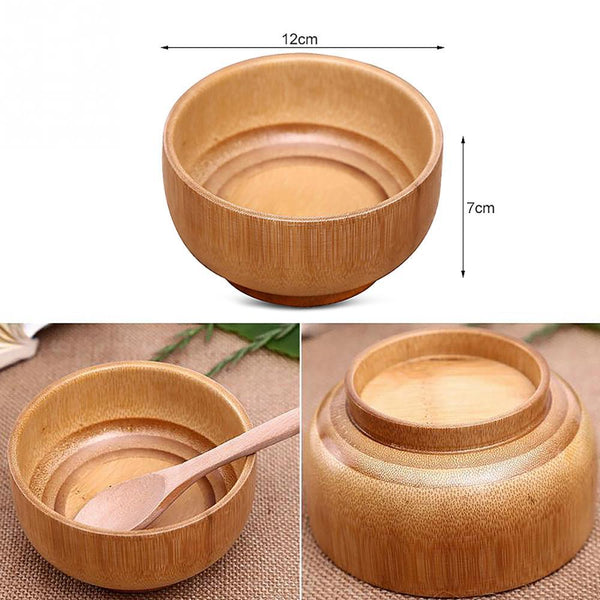 1pc Creative wooden Bamboo Bowl