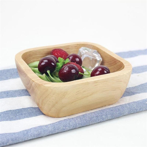 1Pc Square Wooden Bowl