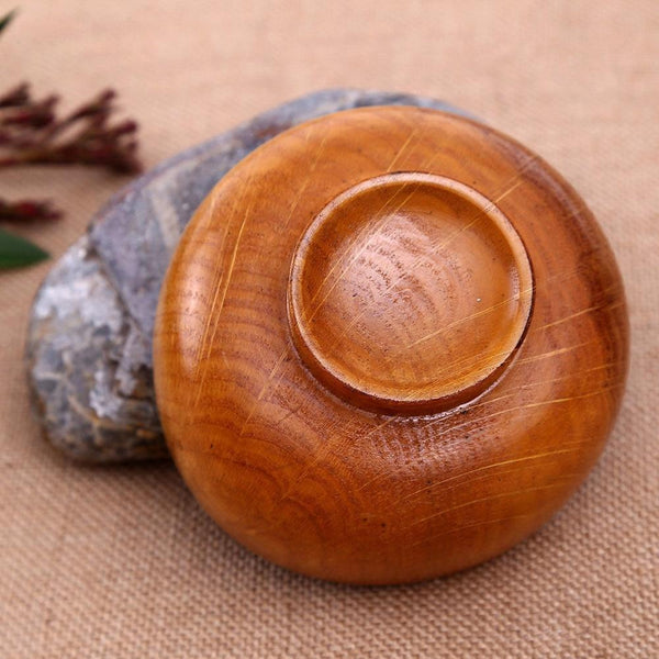 Natural Round Wooden Bowl