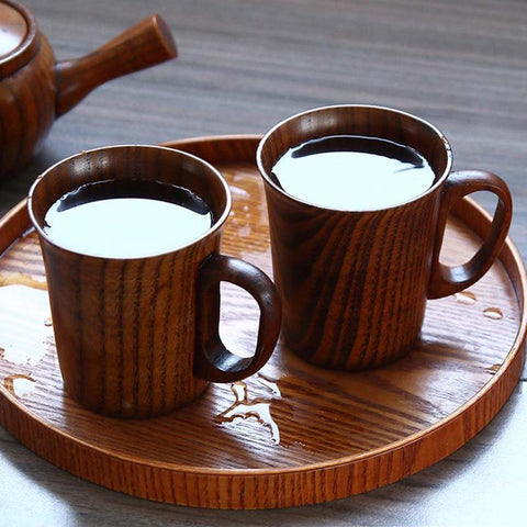 Vintage Wooden Cup Drinking