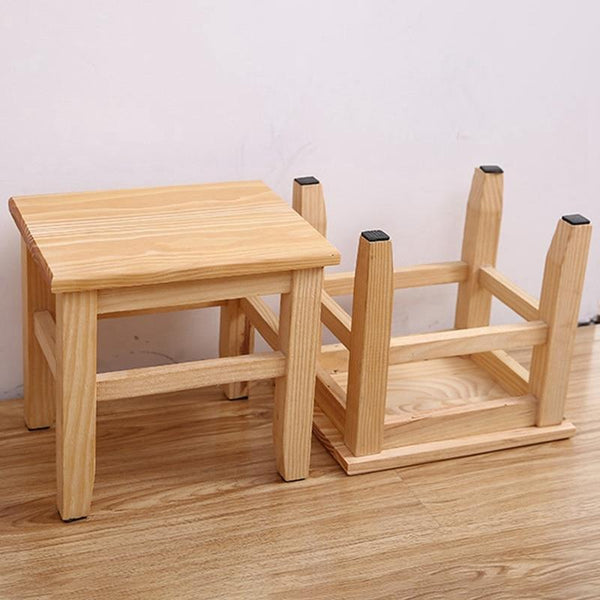 Solid Wood Shoe Bench Stool