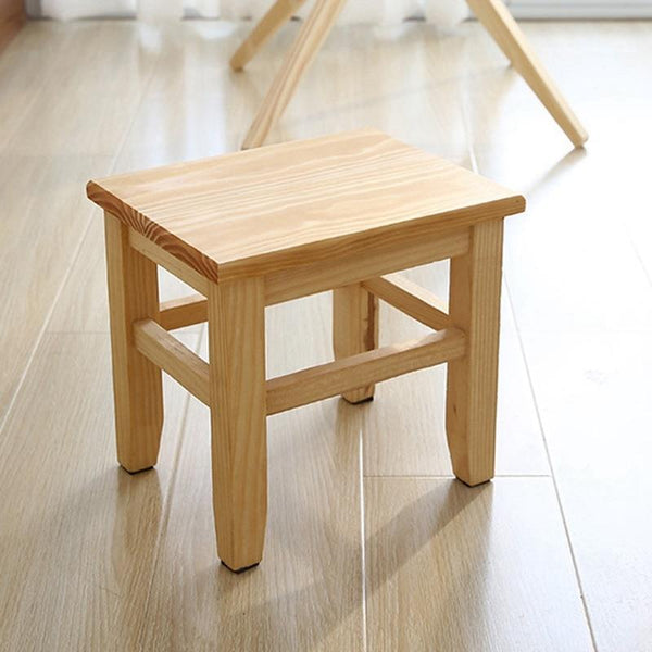 Solid Wood Shoe Bench Stool